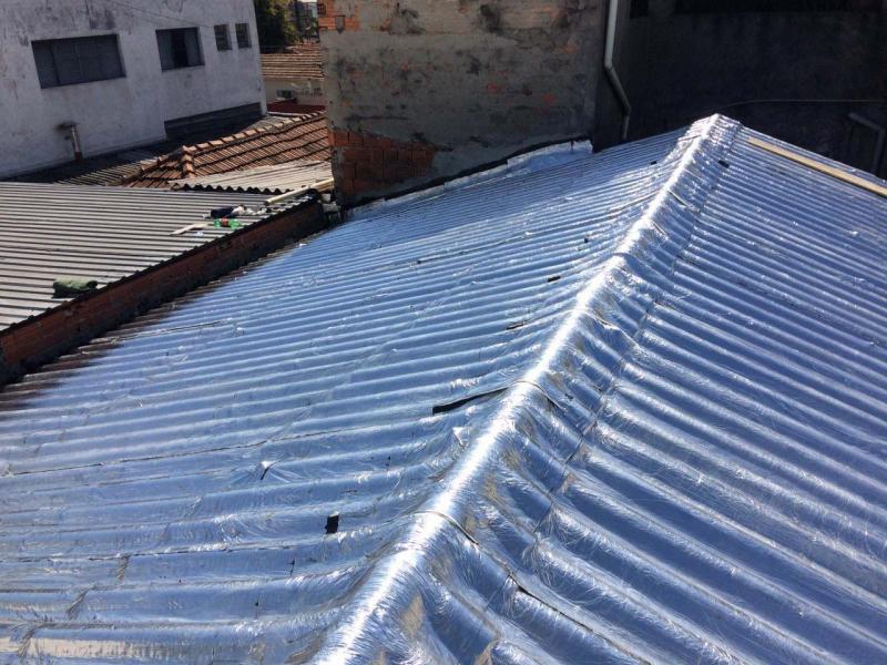Impermeabilização telhado galvanizado