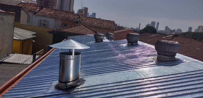 Impermeabilização de telhado metálico